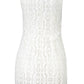 White Polyester Women Dress - SEHABRANDS