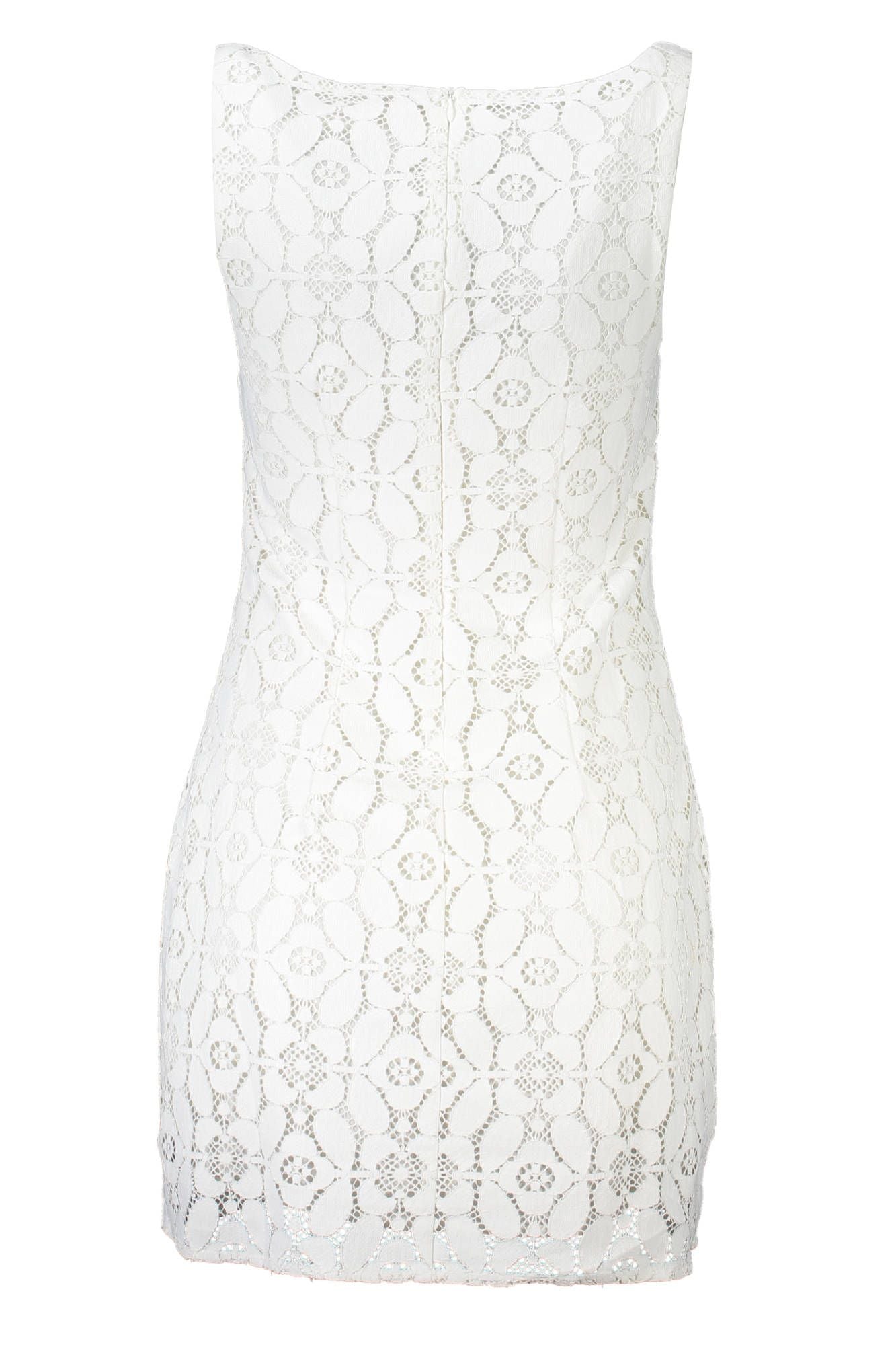 White Polyester Women Dress - SEHABRANDS