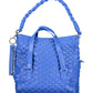 Blue Polyethylene Women Handbag - SEHABRANDS