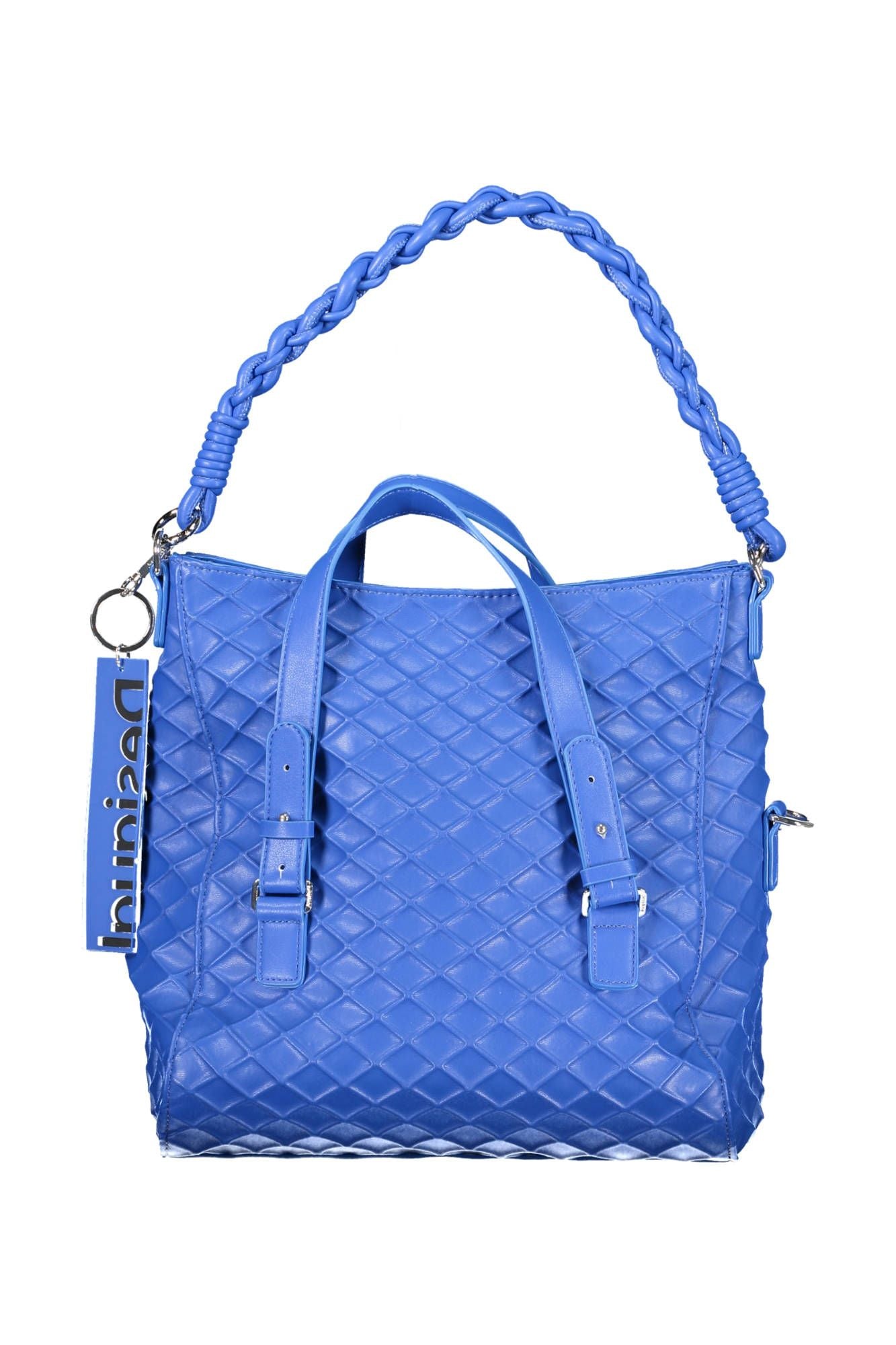 Blue Polyethylene Women Handbag - SEHABRANDS