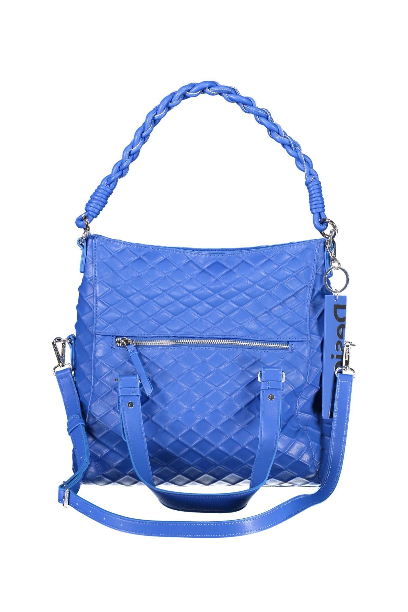 Blue Polyethylene Women Handbag - SEHABRANDS