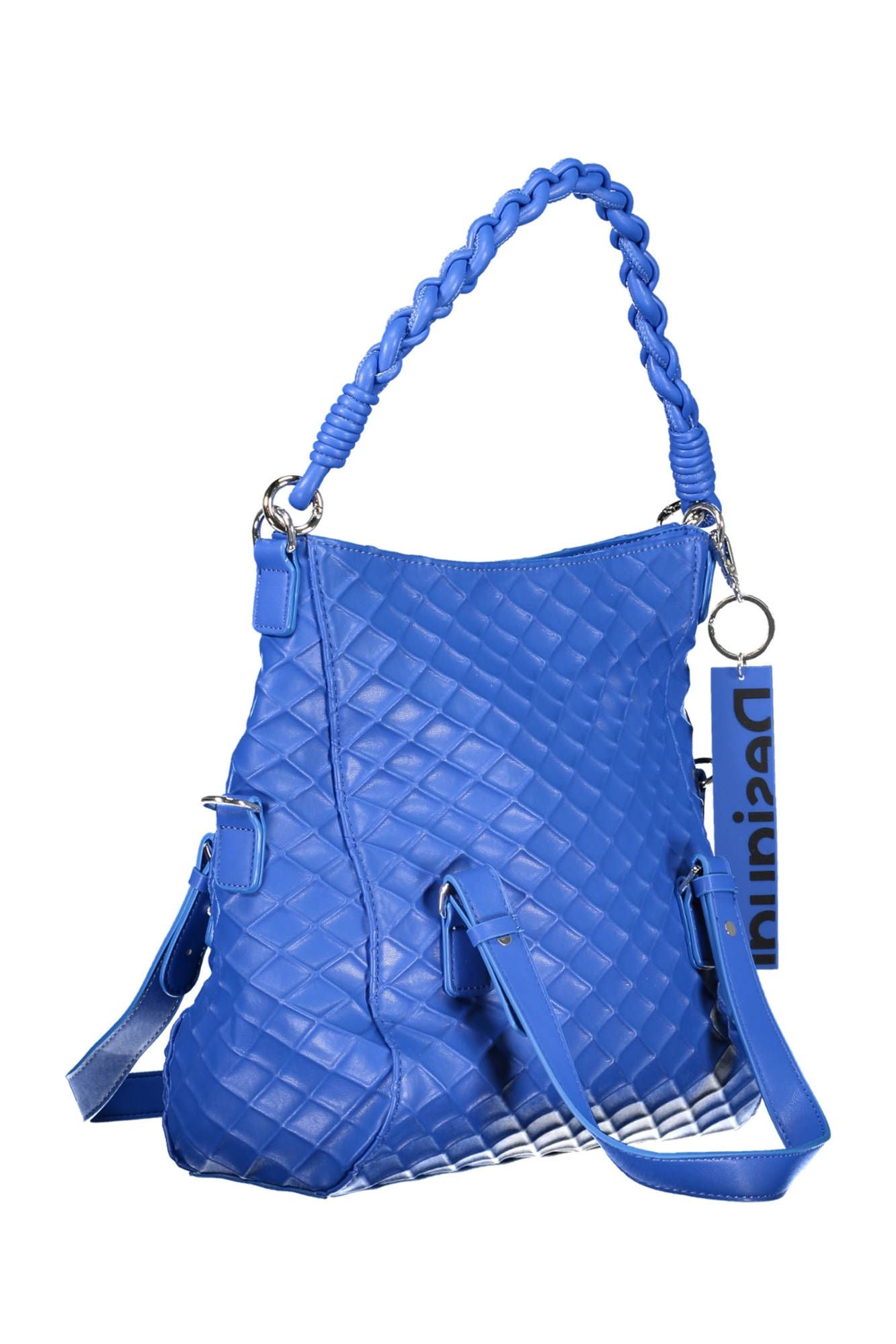 Blue Polyethylene Women Handbag - SEHABRANDS