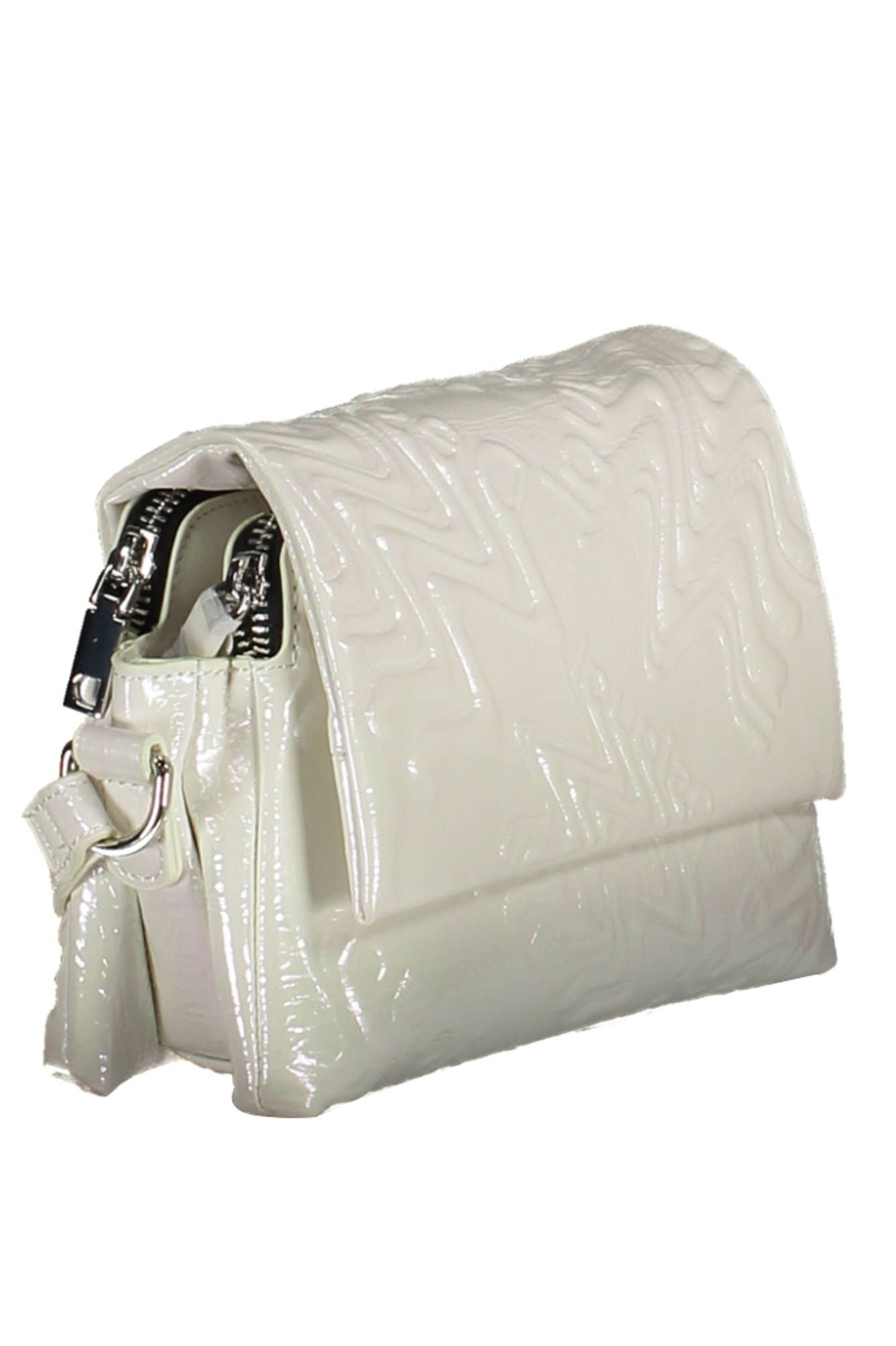 White Polyethylene Women Handbag - SEHABRANDS