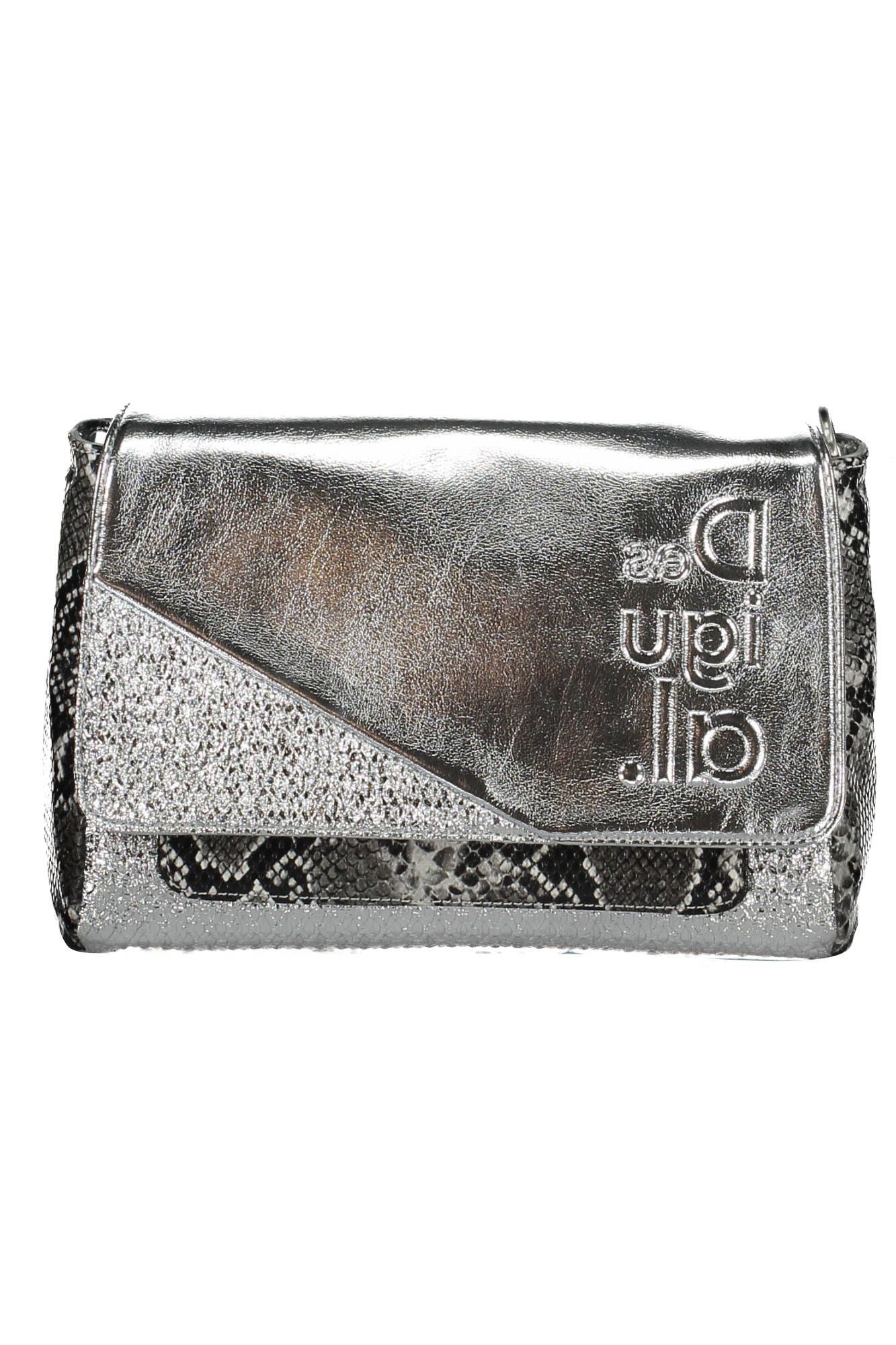 Silver Polyethylene Women Handbag - SEHABRANDS