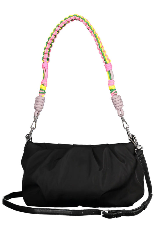 Black Polyester Women Handbag - SEHABRANDS