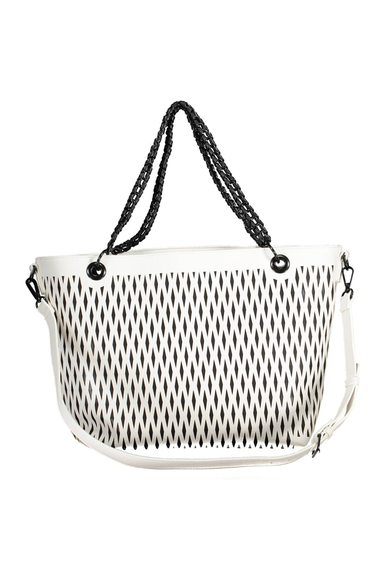 White Polyethylene Women Handbag - SEHABRANDS