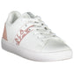 White Leather Women Sneaker - SEHABRANDS