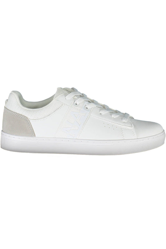 White Leather Women Sneaker - SEHABRANDS