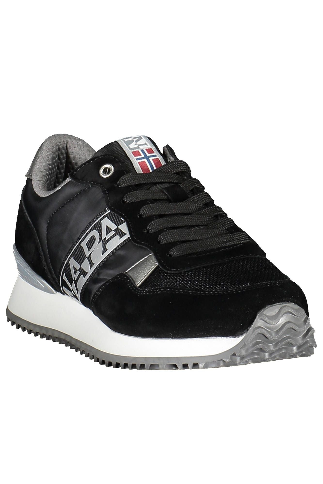 Black Polyester Women Sneaker - SEHABRANDS