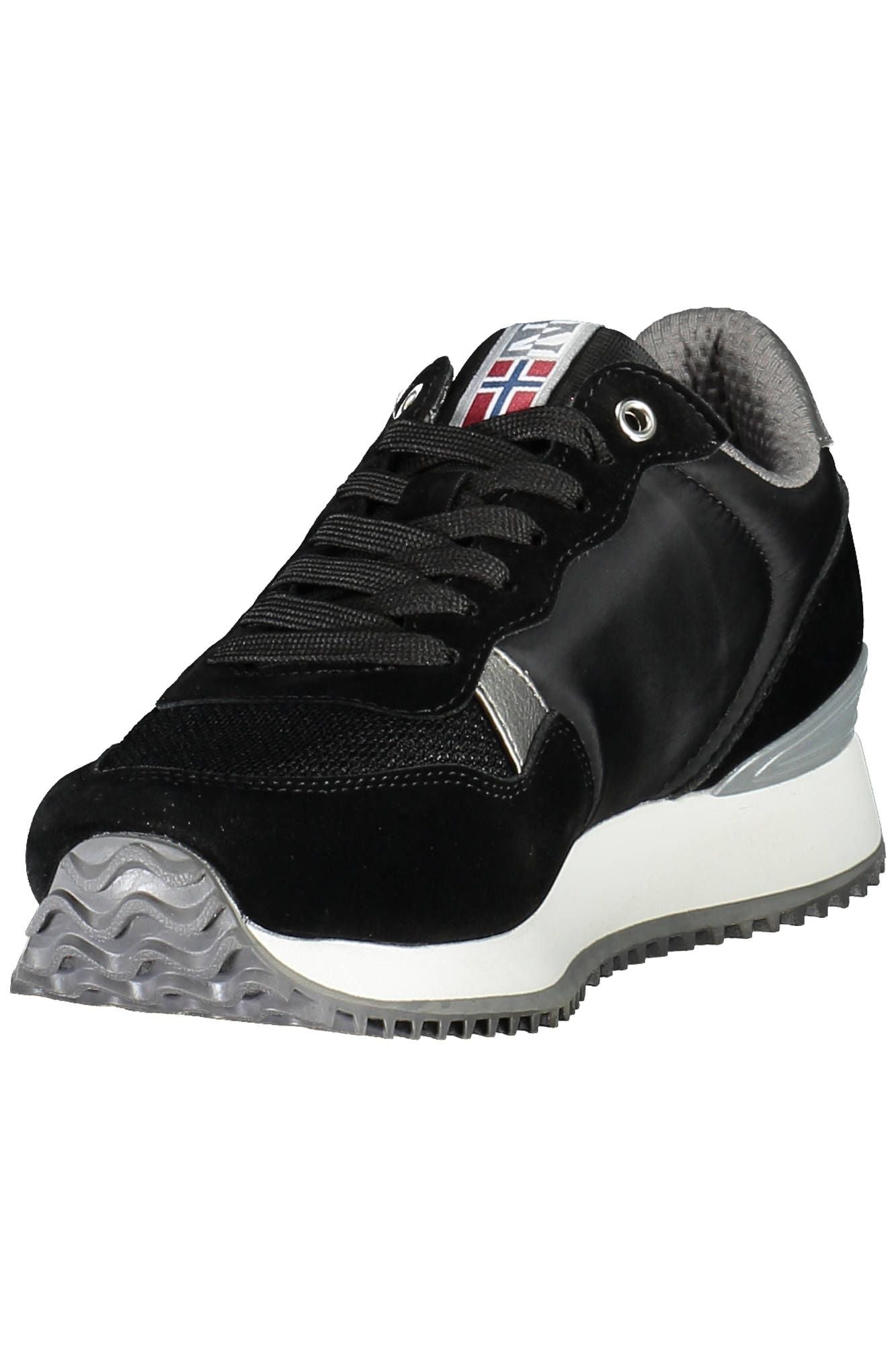 Black Polyester Women Sneaker - SEHABRANDS