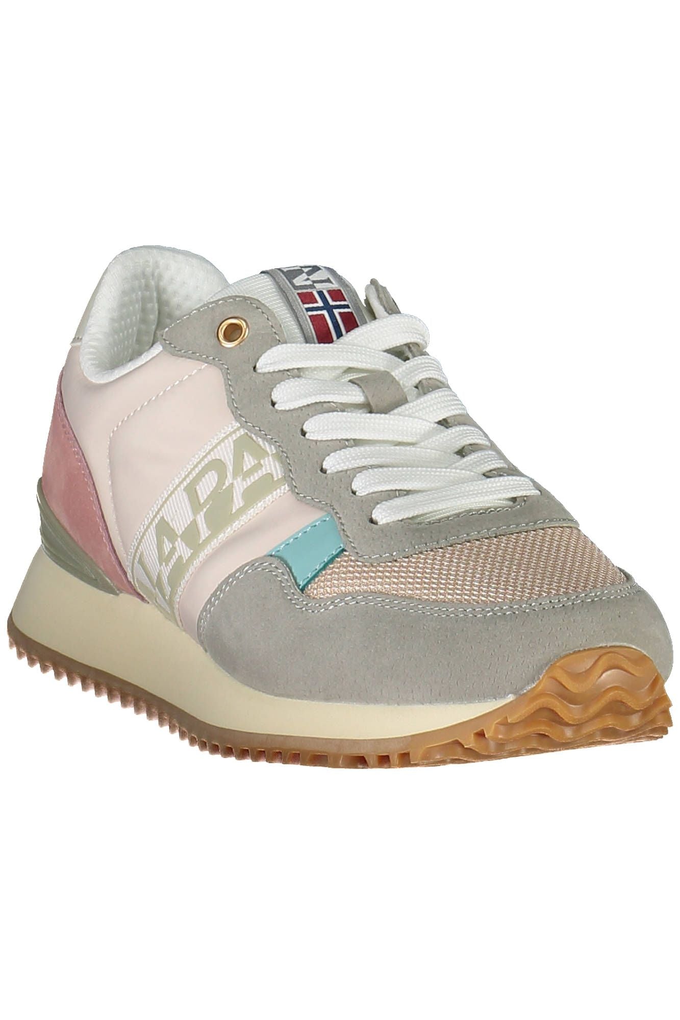 Chic Pink Laced Sneakers with Logo Detail - SEHABRANDS