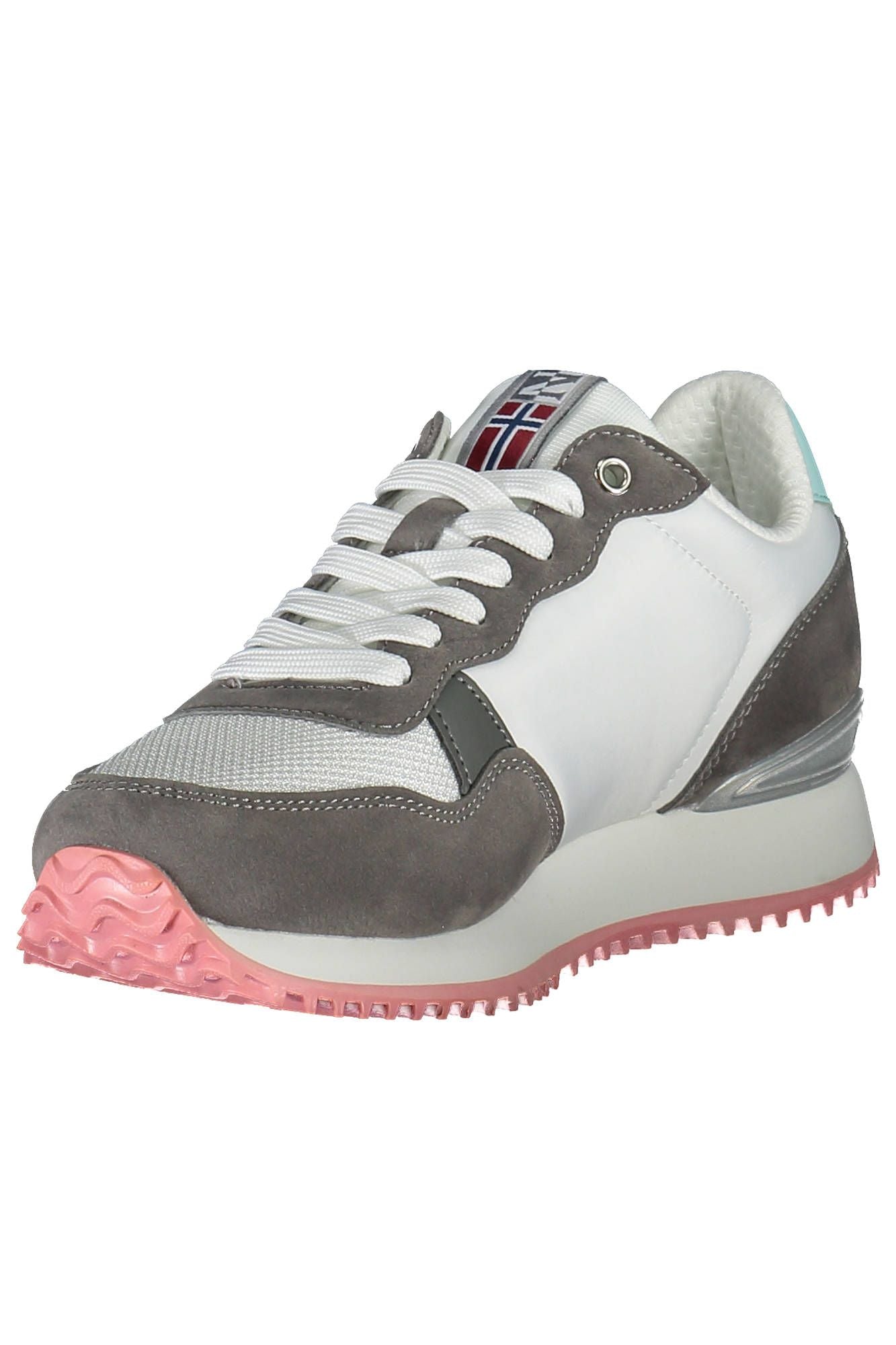 White Polyester Women Sneaker - SEHABRANDS