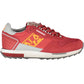 Red Polyester Men Sneaker - SEHABRANDS