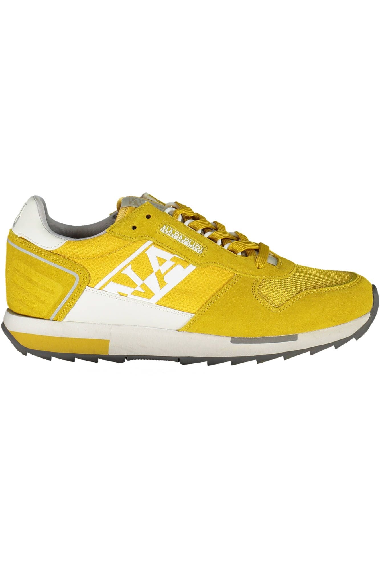 Yellow Polyester Men Sneaker - SEHABRANDS