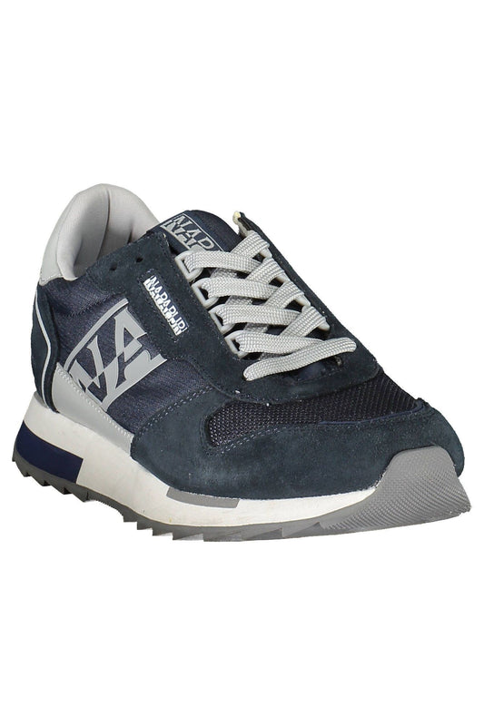 Blue Polyester Men Sneaker - SEHABRANDS