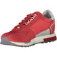 Red Polyester Men Sneaker - SEHABRANDS