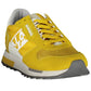 Yellow Polyester Men Sneaker - SEHABRANDS