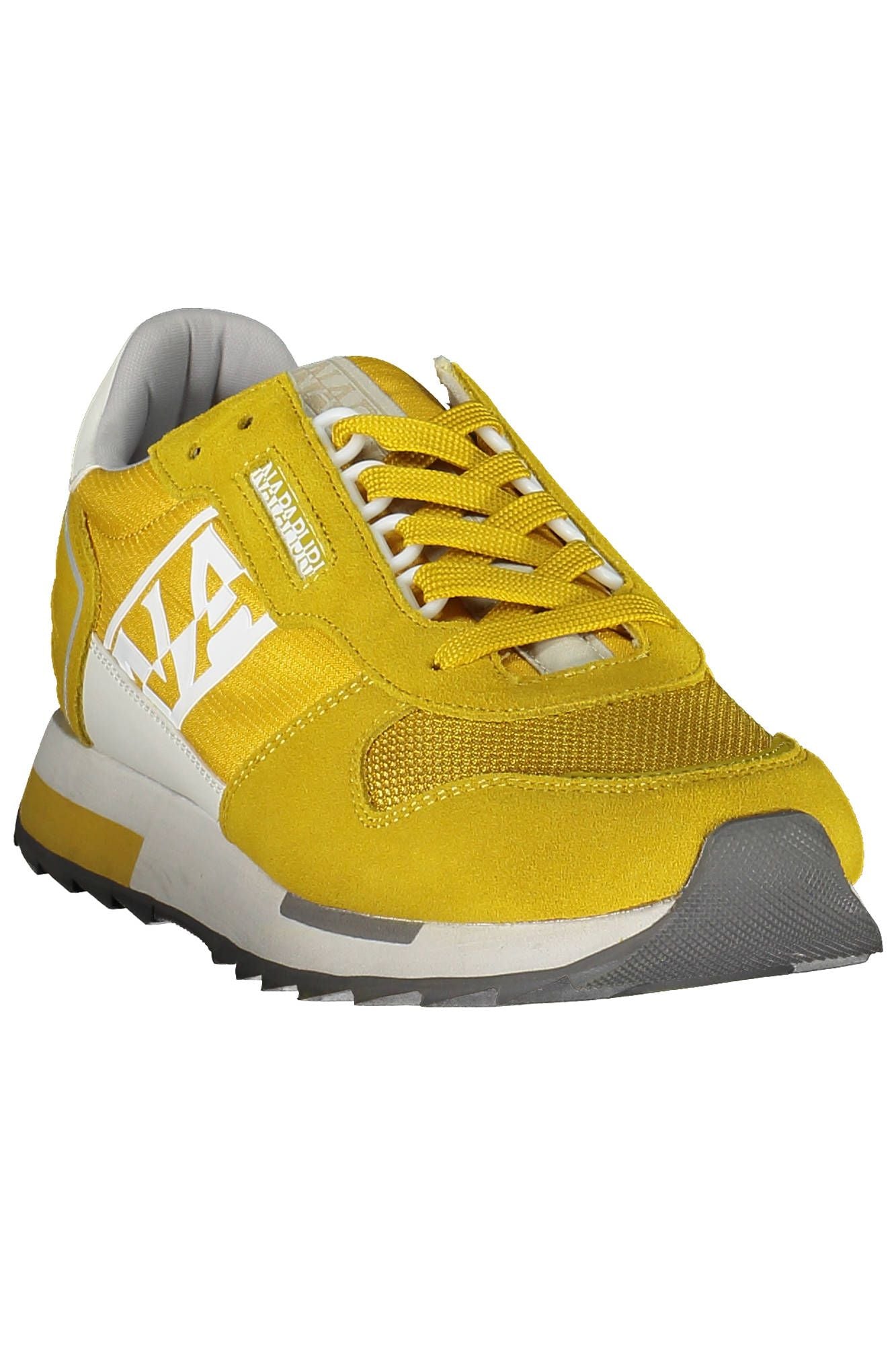 Yellow Polyester Men Sneaker - SEHABRANDS