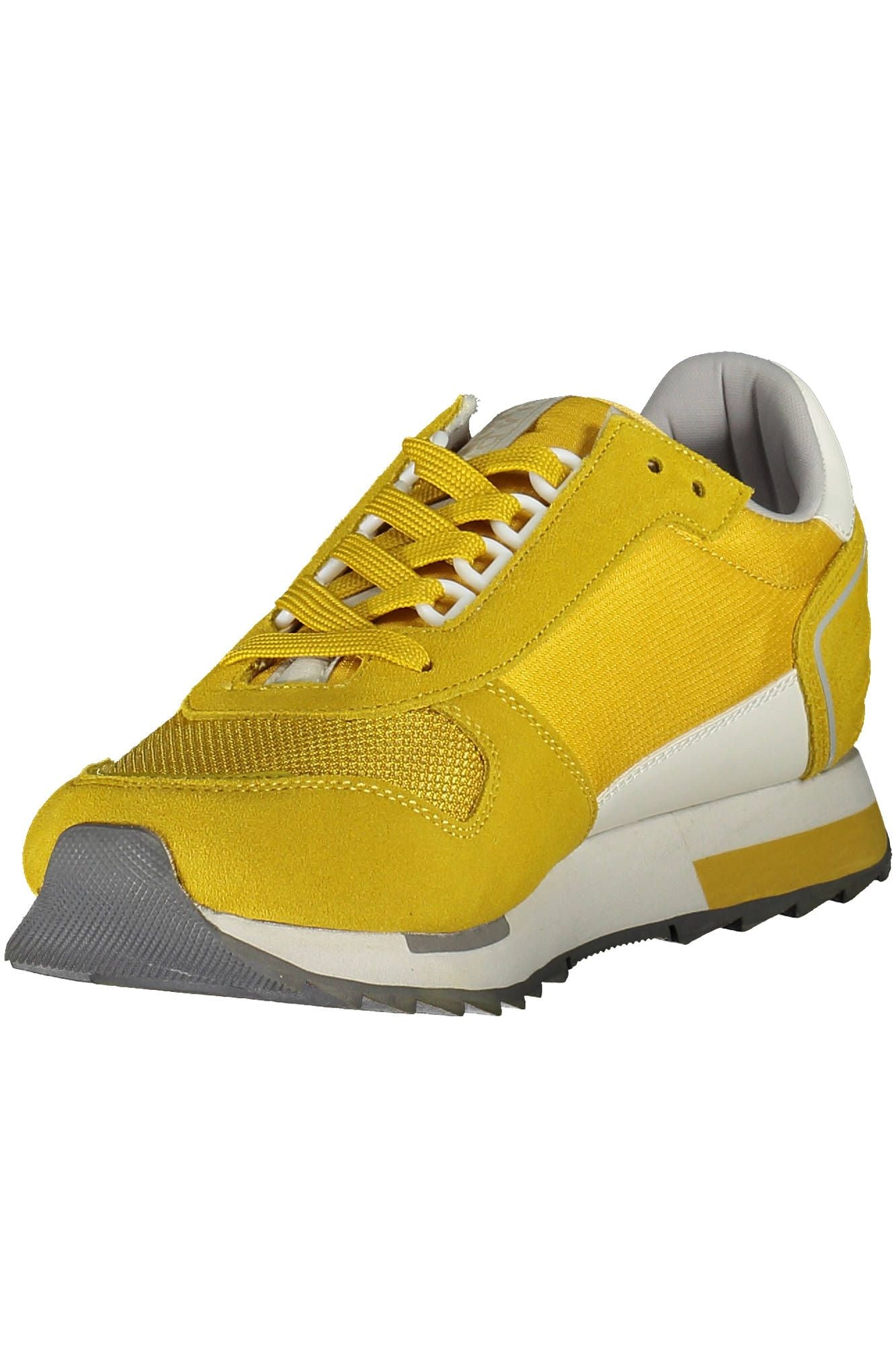 Yellow Polyester Men Sneaker - SEHABRANDS