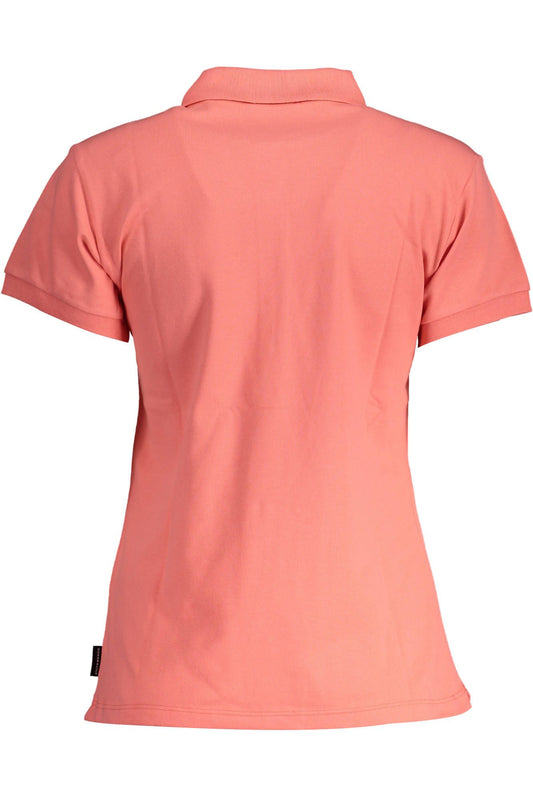 Pink Cotton Women Polo Shirt - SEHABRANDS