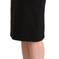 Chic Black Pencil Skirt Knee Length - SEHABRANDS