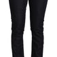 Chic Low Waist Skinny Jeans in Timeless Black - SEHABRANDS