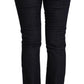 Chic Low Waist Skinny Jeans in Timeless Black - SEHABRANDS