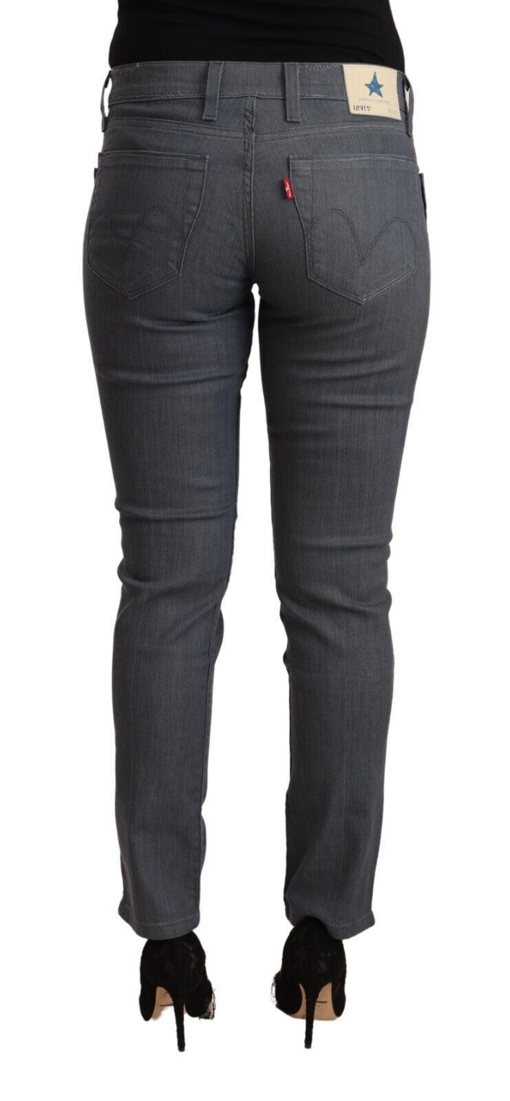 Chic Slim Fit Grey Denim Delight - SEHABRANDS