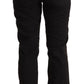 Sleek Mid-Waist Slim Fit Black Jeans - SEHABRANDS