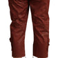 Chic Brown Cropped Cotton Pants - SEHABRANDS