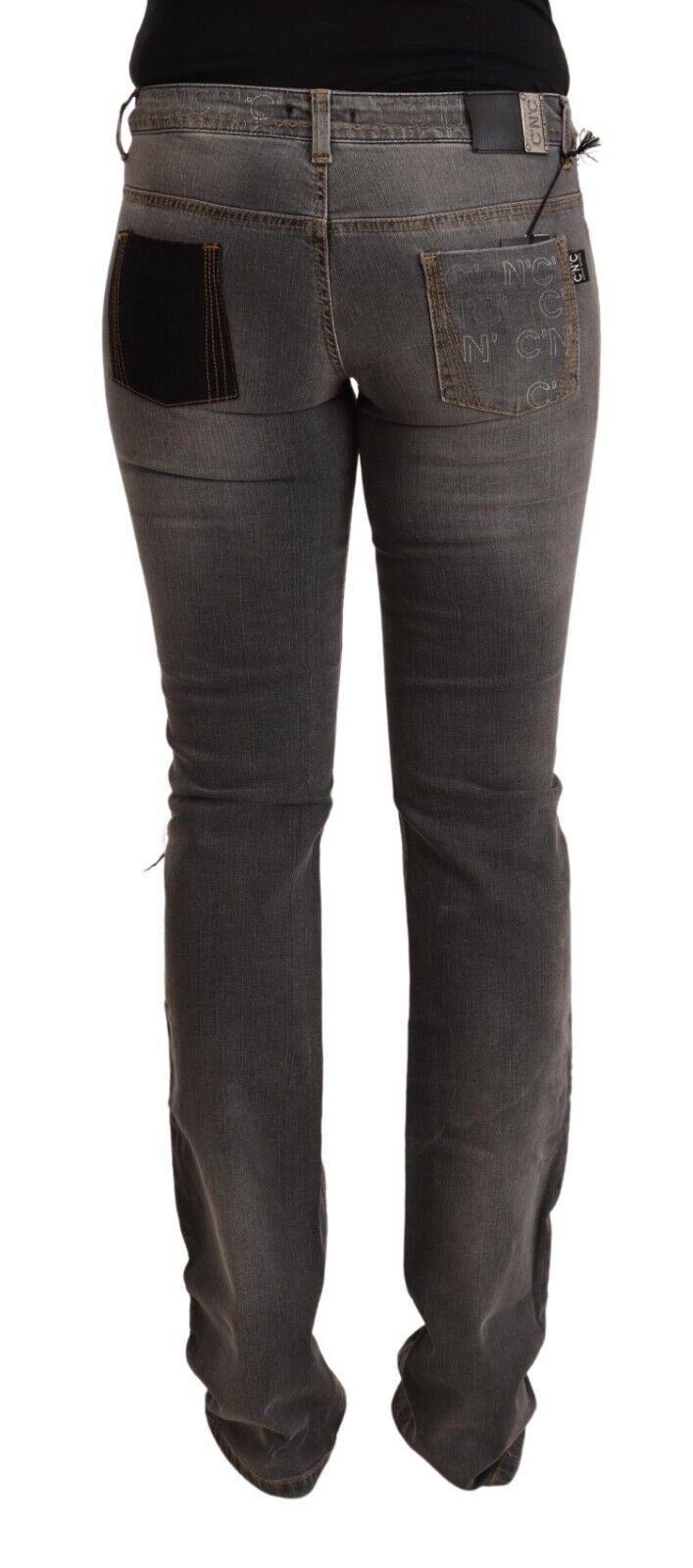 Chic Gray Low Waist Skinny Denim - SEHABRANDS