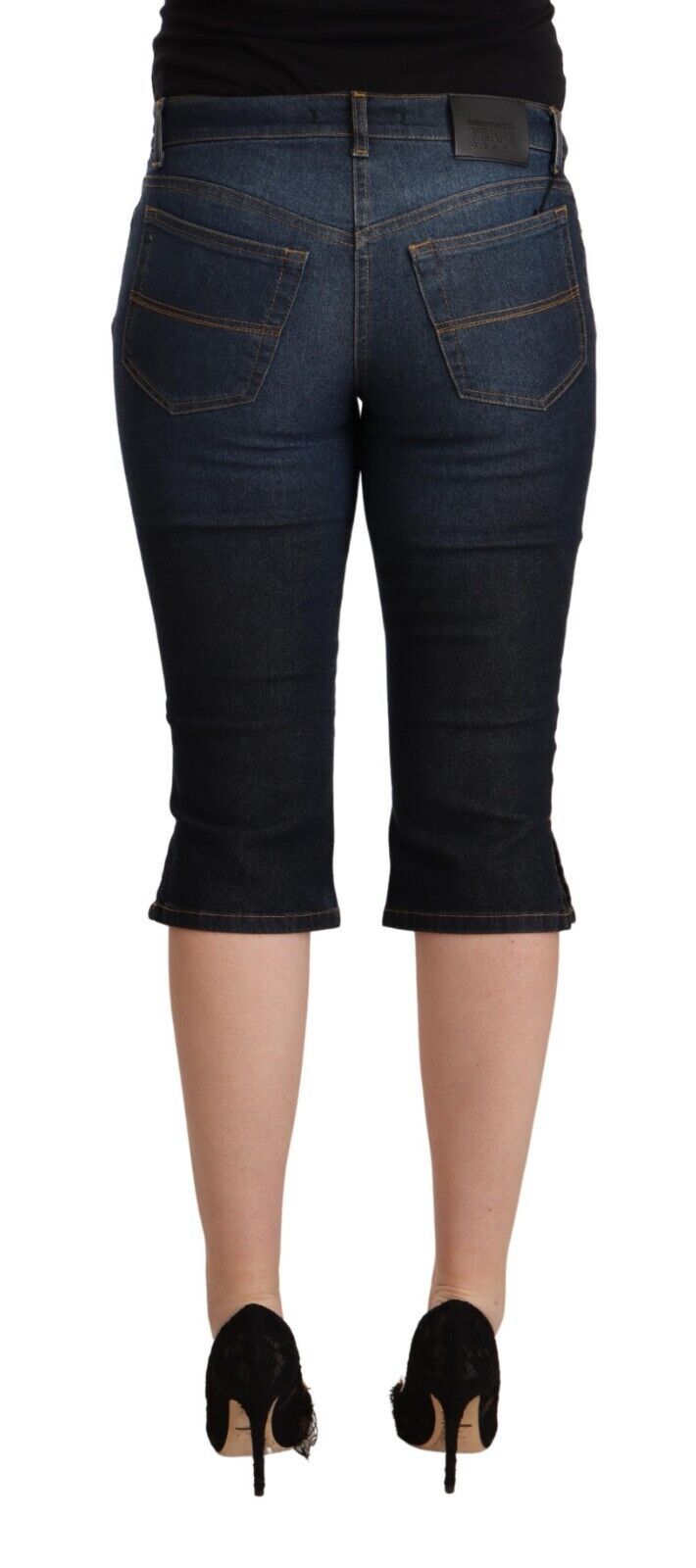 Chic Low Waist Capri Denim Pants - SEHABRANDS