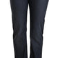 Chic Dark Blue Straight Cut Jeans - SEHABRANDS