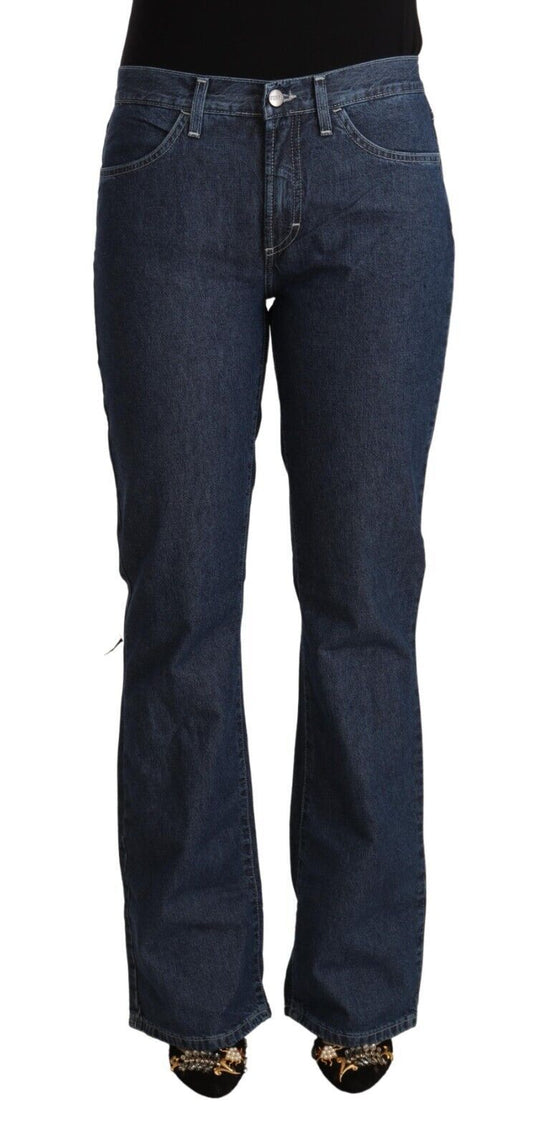 Elegant Flared Cotton Jeans - SEHABRANDS