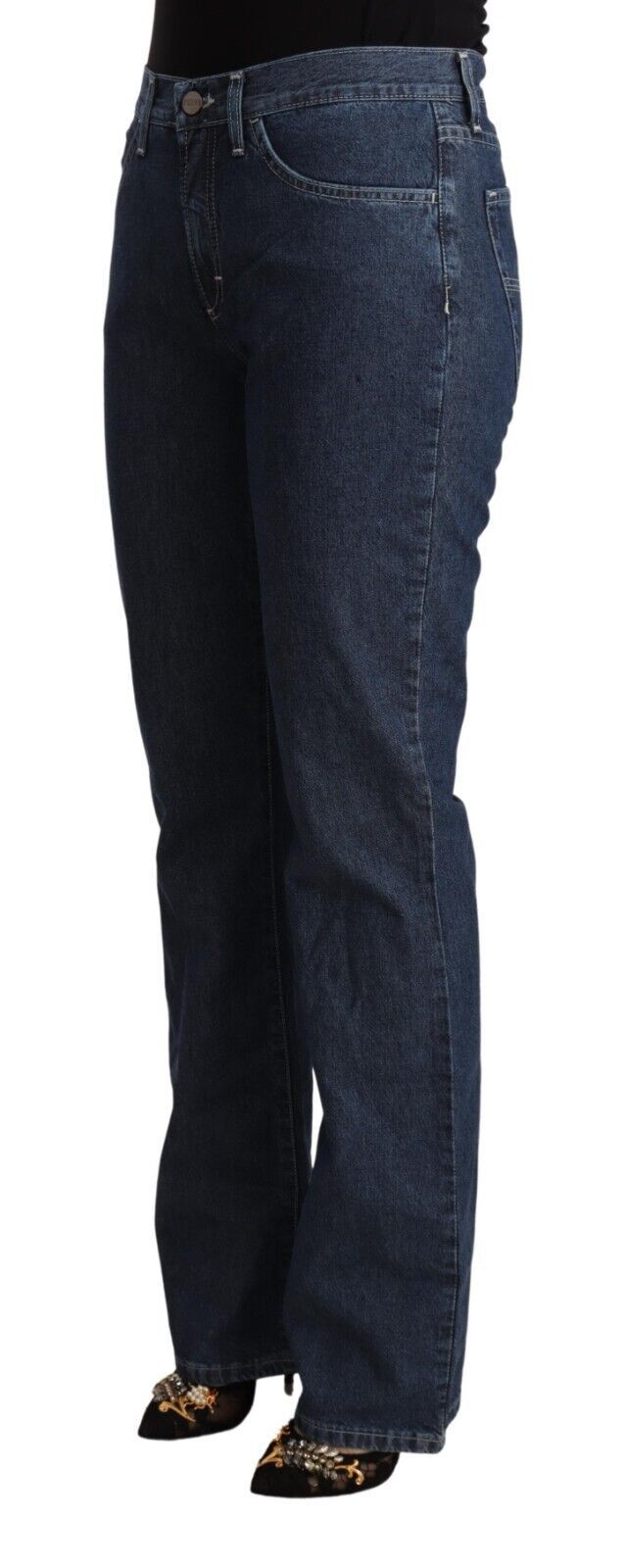 Elegant Flared Cotton Jeans - SEHABRANDS