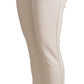 Chic White Mid Waist Jogger Pants - SEHABRANDS