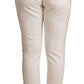 Chic White Mid Waist Jogger Pants - SEHABRANDS