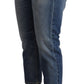 Elegant Mid-Waist Cotton Denim Jeans - SEHABRANDS