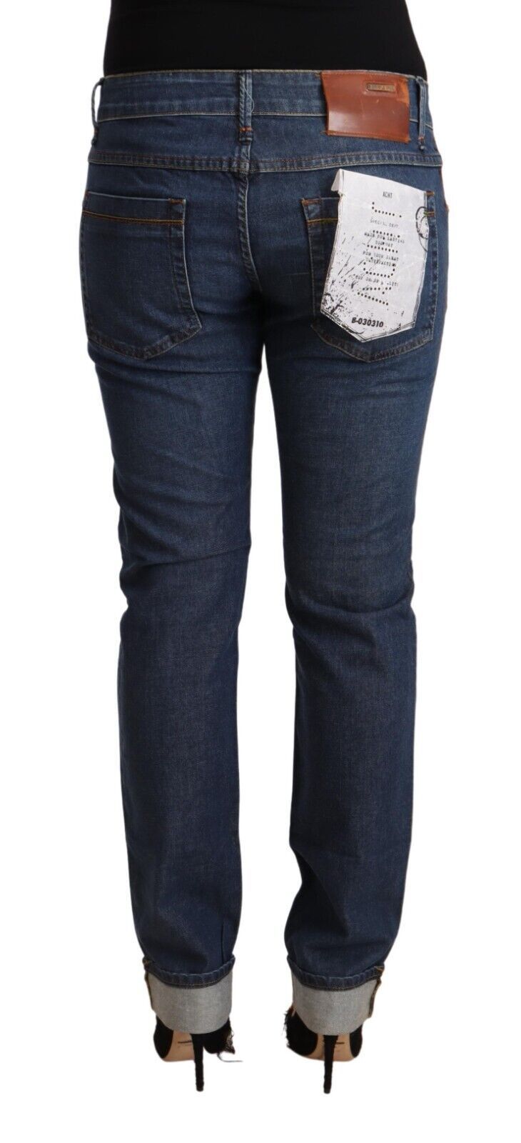 Elegant Mid Waist Skinny Denim - SEHABRANDS