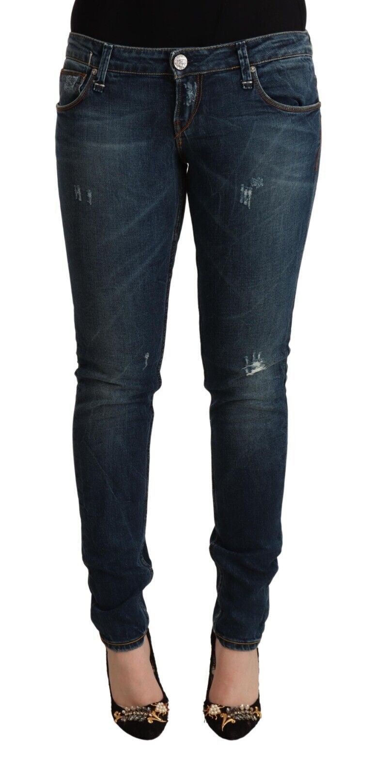 Chic Low Waist Skinny Denim Jeans - SEHABRANDS