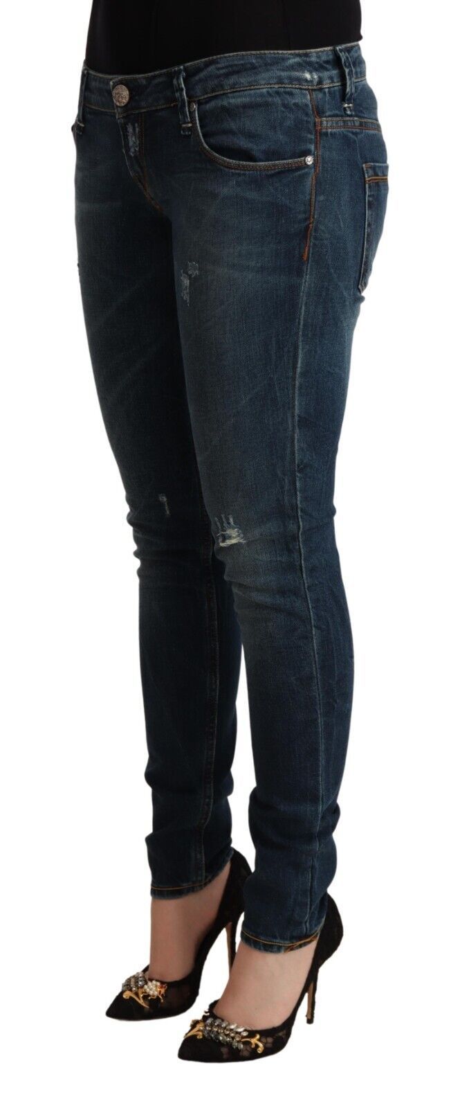 Chic Low Waist Skinny Denim Jeans - SEHABRANDS