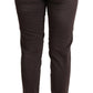 Chic Brown Low Waist Skinny Pants - SEHABRANDS