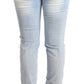 Chic Low Waist Skinny Light Blue Denim - SEHABRANDS