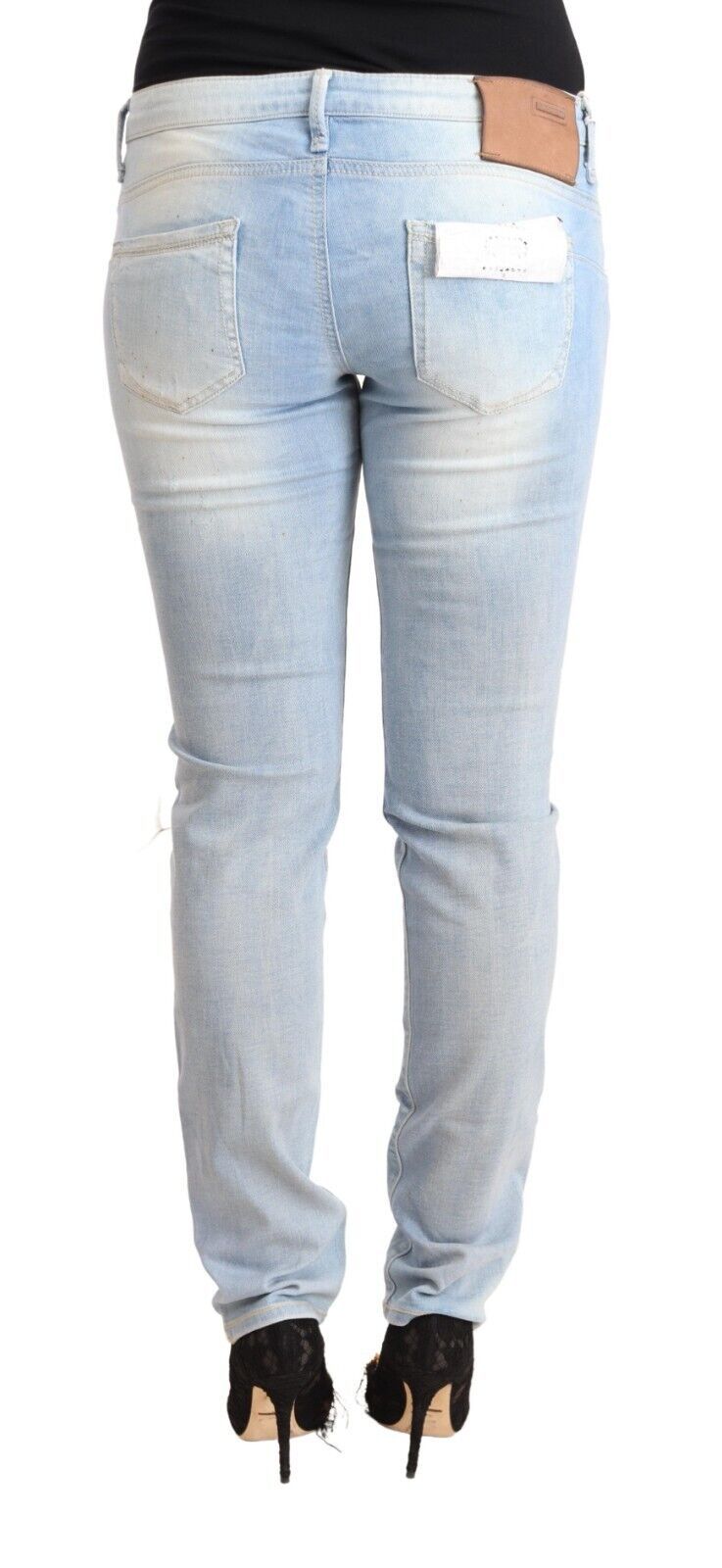 Chic Low Waist Skinny Light Blue Denim - SEHABRANDS