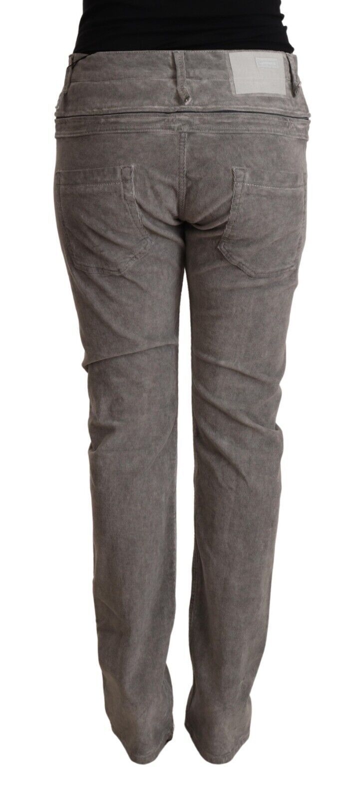 Chic Gray High Waist Straight Fit Jeans - SEHABRANDS