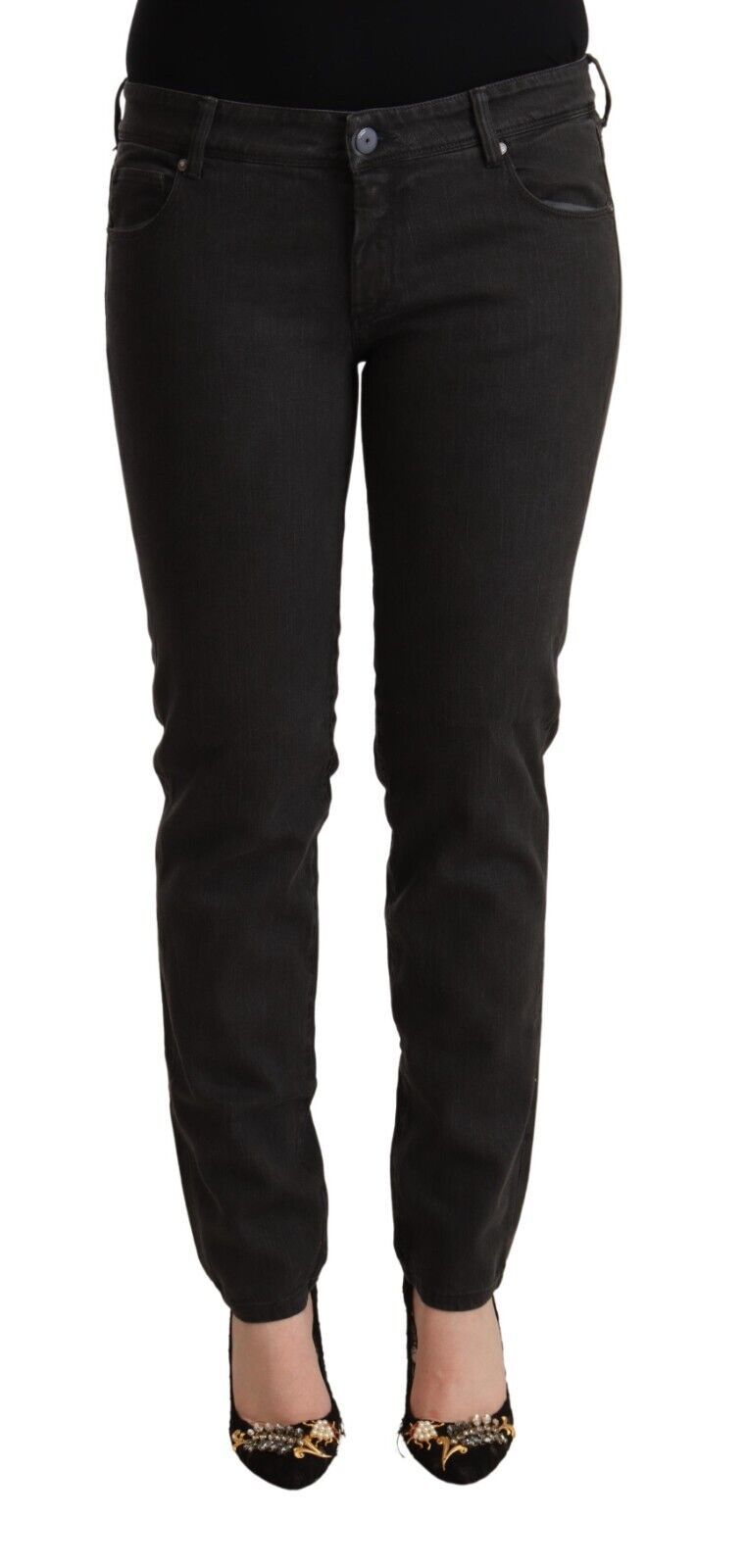 Chic Black Low Waist Skinny Denim - SEHABRANDS