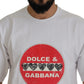 Dolce & Gabbana Chic White Cotton Heart Amor T-shirt