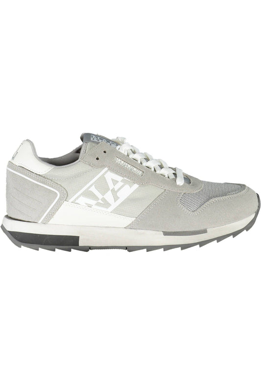 Gray Polyester Men Sneaker - SEHABRANDS