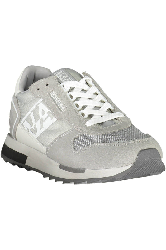 Gray Polyester Men Sneaker - SEHABRANDS