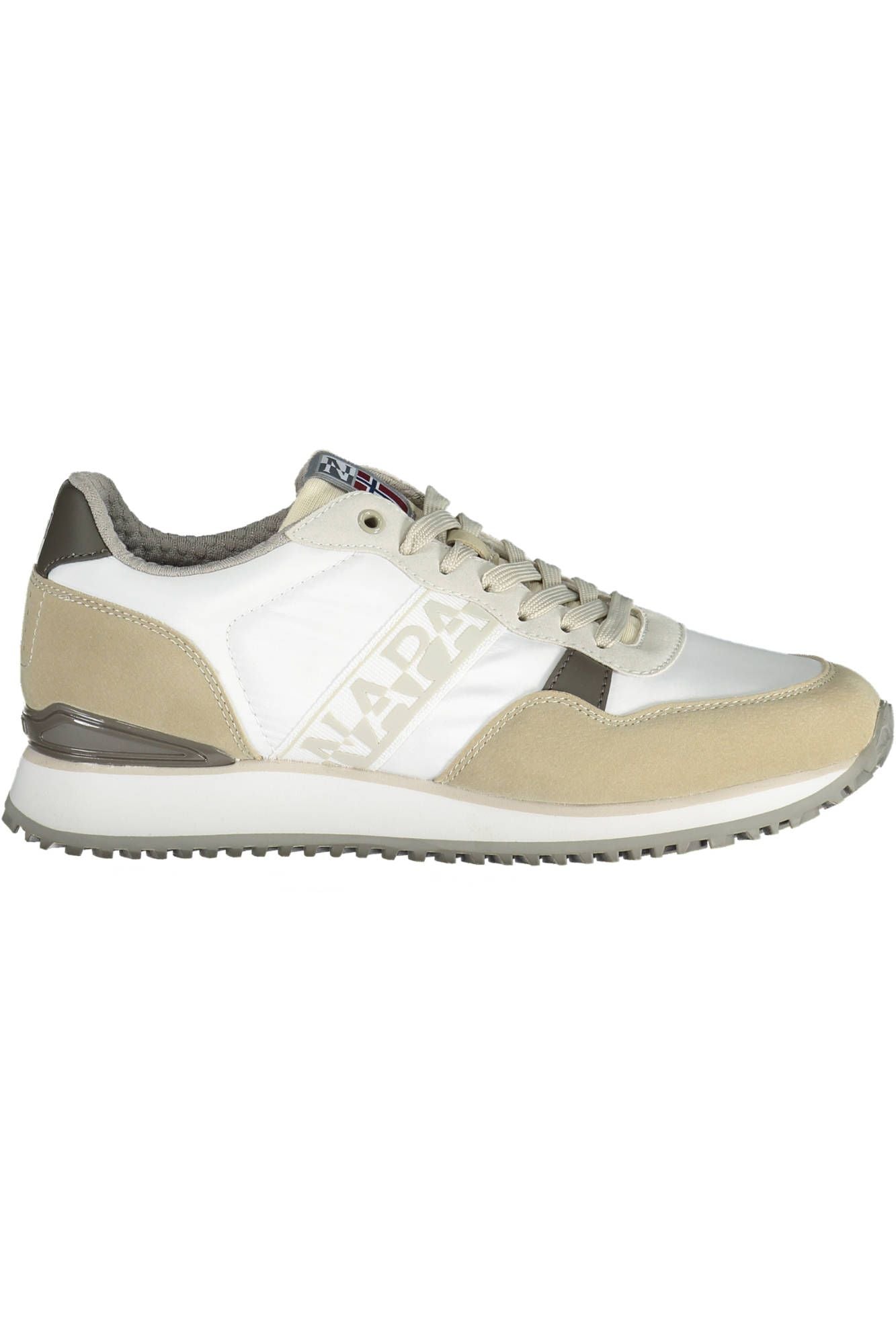 White Polyester Men Sneaker - SEHABRANDS